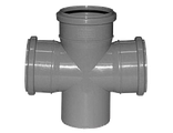 Крестовина канализационная PP-H серый